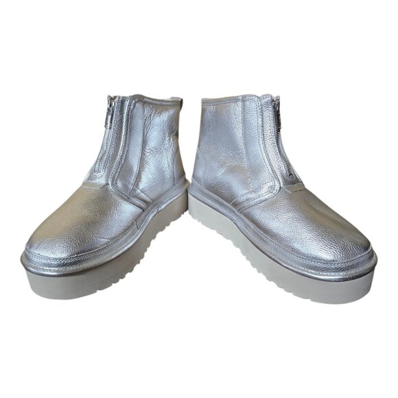 Ladies UGG Neumal  Platform Zip Shine Shoes - Picture 1 of 8